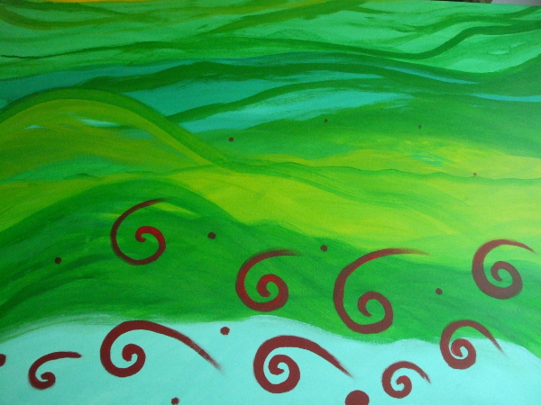 Beginn - Acryl auf Leinwwand
