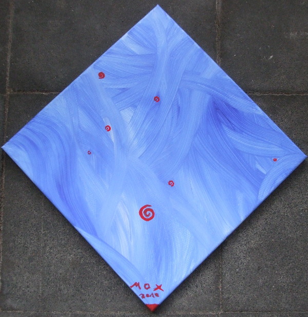 Netzwerk - Acryl auf Leinwwand - 40x40cm - MOX 2010